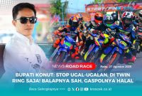 Bupati Konawe Utara, H. Ikbar, S.H., M.H., pastikan Ivent Open Turnamen Road Race Bupati Cup I Konawe Utara Championship 2025 Siap digelar.