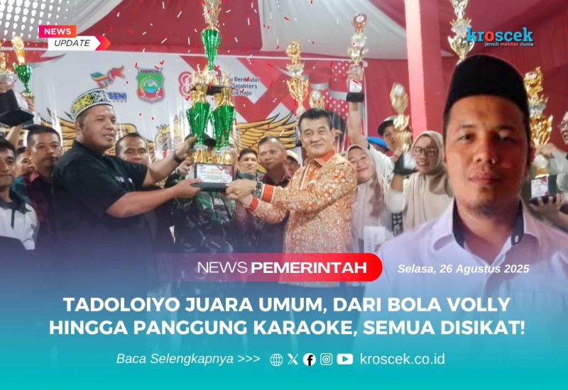 Sorak gembira dan rasa haru menyelimuti malam penutupan Pekan Olahraga dan Seni (Porseni) Kecamatan Oheo, saat Wakil Bupati Konawe Utara, H. Abuhaera menyerahkan Piala Juara Umum kepada Kepala Desa Tadoloiyo, Sartono yang digelar pada Selasa malam (26/08/2025). 