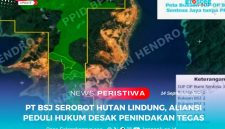 Bukaan hutan lindung ada lima titik, seluruhnya di luar SK PPKH PT BSJ.