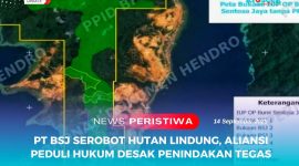 Bukaan hutan lindung ada lima titik, seluruhnya di luar SK PPKH PT BSJ.