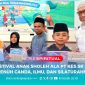 Foto Kiri: Pemenang Lomba Tartil Al-Qur’an Juara I menerima penghargaan pada Festival Anak Sholeh yang diselenggarakan PT Kembar Emas Sultra di lingkar tambang Konawe Utara. Foto Kanan: Peserta Lomba Adzan menerima sertifikat dan hadiah Juara III pada Festival Anak Sholeh PT Kembar Emas Sultra, peringatan Maulid Nabi 2025.