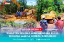 Tim perusahaan bersama perwakilan warga berdiri di lokasi perbaikan Jembatan Molore, Konawe Utara, Sulawesi Tenggara, Rabu (16/9/2025). Perbaikan jembatan ini memulihkan akses transportasi dan mendukung kelancaran aktivitas ekonomi masyarakat setempat.