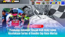 Andi Rizky mendapatkan perawatan medis usai di rujuk ke Kota Palu, Sabtu malam (27/09/2025).