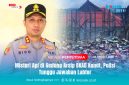 Kapolres Konawe Utara, AKBP Rico Fernanda, menegaskan pihaknya serius mengusut penyebab kebakaran gudang arsip BKAD Konut.