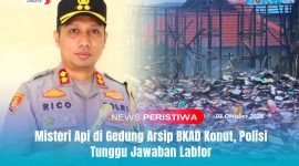 Kapolres Konawe Utara, AKBP Rico Fernanda, menegaskan pihaknya serius mengusut penyebab kebakaran gudang arsip BKAD Konut.