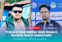 Ketua Koalisi Rakyat Konawe Utara untuk Keadilan Tambang, Hendrik (Kacamata), dan Koordinator Forum Komunikasi Wartawan (Forkawa) Konawe Utara, Syaifuddin.