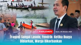Anggota DPRD Konawe Utara, Fendrik, S.Kom, menyoroti tragedi diterkamnya warga di Sungai Lasolo. Ia meminta BKSDA Sultra, segera bertindak agar peristiwa serupa tidak terulang. Tim gabungan BPBD Konut, Damkar Konut, Basarnas, dan warga tampak melakukan pencarian korban di lokasi kejadian, Senin (6/10/2025).