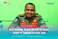 Kepala Satuan Polisi Pamong Praja (Satpol-PP) Konawe Utara, La Gulira Sarimu.