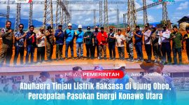 Ketgam Foto:
Wakil Bupati Konawe Utara, H. Abuhaera, S.Sos., M.Si., bersama tim teknis dan jajaran terkait saat meninjau langsung proyek infrastruktur kelistrikan di Kecamatan Uepai–Ujung Oheo, Jumat (17/10/2025). Kunjungan ini bertujuan memastikan percepatan pasokan energi listrik untuk mendukung pertumbuhan ekonomi dan industri di wilayah Konawe Utara.