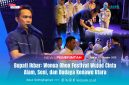 Suasana pembukaan Wonua Oheo Camping Festival 2025 di Pantai Taipa, Jumat malam (17/10/2025). Kegiatan ini menjadi wadah kolaborasi antara alam, budaya, dan generasi muda Konawe Utara dalam memperkuat semangat pariwisata berkelanjutan.