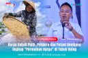 Ketua Pospera Bombana, Asri Grandong (Kanan), saat memberikan keterangan pers terkait dugaan “permainan harga” gabah oleh oknum di tubuh Bulog, yang berdampak pada anjloknya harga di tingkat petani. Kini harga gabah dilaporkan kembali normal setelah adanya audiensi antara Pospera, Forum Petani Bersatu Bombana (FPBB), dan pihak Pemerintah Kabupaten Bombana, Selasa (21/10/2025).  