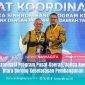 SINKRONISASI PROGRAM - Sekda Konawe Utara, Dr. Safruddin, S.Pd., M.Pd., (kanan) menghadiri rapat koordinasi sinkronisasi program pusat dan daerah tahun 2025, mendorong keselarasan pembangunan daerah dengan kebijakan Nasional.