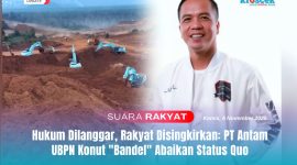 Alat berat terlihat beroperasi di kawasan tambang Mandiodo, Konawe Utara, Ketua DPW PPWI Sultra, La Songo, mengkritik PT Antam UBPN Konawe Utara karena diduga mengabaikan status quo dan merugikan masyarakat.