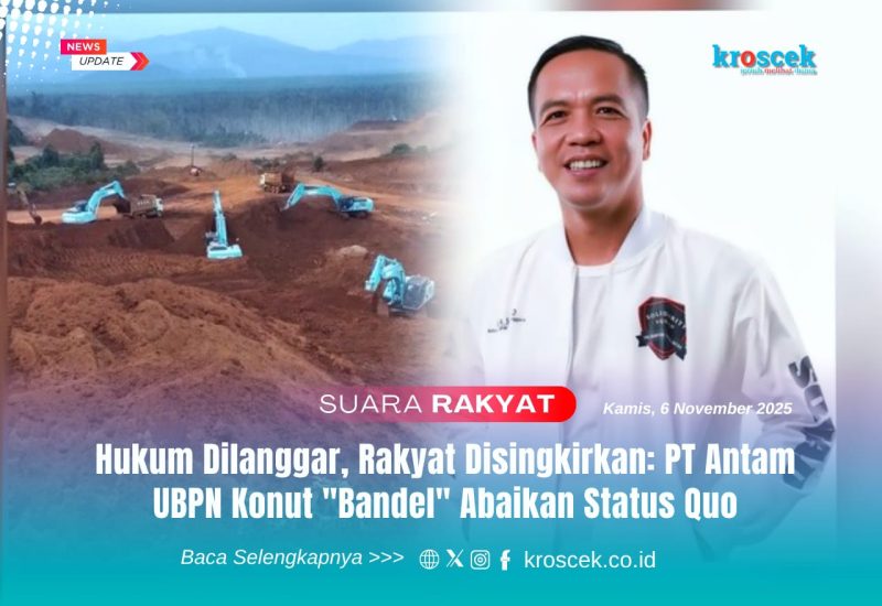 Alat berat terlihat beroperasi di kawasan tambang Mandiodo, Konawe Utara, Ketua DPW PPWI Sultra, La Songo, mengkritik PT Antam UBPN Konawe Utara karena diduga mengabaikan status quo dan merugikan masyarakat.