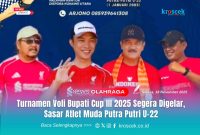 Bupati Konawe Utara, H
Ikbar, dan Wakil Bupati Konawe Utara, H. Abuhaera, Sekda Konawe Utara, Dr. Safruddin, dan Kadispora Konawe Utara, M. Nurhidayat Ufi, sekaligus sebagai Pembina olahraga Kabupaten Konawe Utara pada persiapan pelaksanaan Turnamen Voli Bupati Cup III 2025 Fokuskan pembinaan atlet muda putra–putri U-22.