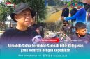 Dansat Brimob Polda Sulawesi Tenggara, Kombes Pol Dr. Sugianto Marweki, S.I.K., M.Si., terjun langsung ikut membersihkan ke lokasi aliran sungai dikali kelurahan Kambu, Andunoho, Kota Kendari, Jum'at (05/12/2025).