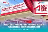 Salah satu Gerai Sembako Koperasi Desa (Kopdes) Merah Putih. Diketahui Kopdes bagian dari KSP Merah Putih, Koperasi Nasional (Kopnas) yang telah berdiri sejak tahun 1972. Mengusung semangat “Bersama Kita Bisa”. Foto: Istimewa