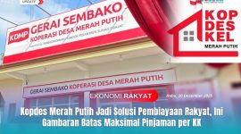Salah satu Gerai Sembako Koperasi Desa (Kopdes) Merah Putih. Diketahui Kopdes bagian dari KSP Merah Putih, Koperasi Nasional (Kopnas) yang telah berdiri sejak tahun 1972. Mengusung semangat “Bersama Kita Bisa”. Foto: Istimewa