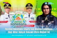 Festival Konasara 2026 menyambut HUT Konawe Utara ke-19 Tahun dan Tahun baru 2026, merupakan representatif dari visi besar pemerintah daerah, memperkuat identitas lokal, menggerakkan ekonomi rakyat dengan menghadirkan Charly Van Houten bersama Treamusic hadir sebagai bintang tamu utama.