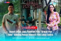 Bupati Konawe Utara, H. Ikbar, S.H., M.H (Peci hitam), tampil sebagai pemeran dalam film horor lokal Arwah Pue Tuko sebagai bentuk dukungan nyata terhadap pengembangan industri perfilman lokal Sulawesi Tenggara.