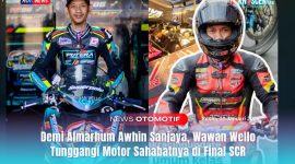 Wawan Wello bernomor balap 38 resmi menggantikan posisi Almarhum Awhin Sanjaya di Tim Anta Jaya Racing. Foto: Ratona Sport.