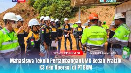 Management PT Bumi Konawe Minerina (BKM) menerima 13 mahasiswa Jurusan Teknik Pertambangan Universitas Muhammadiyah Kendari (UMK) melakukan kunjungan ilmiah ke PT BKM, Senin 19 Januari 2026.