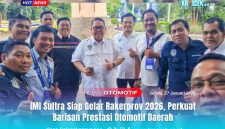 Ketua Ikatan Motor Indonesia (IMI) Sulawesi Tenggara (Sultra), Anton Timbang bersama Pengurus IMI Sultra siap gelar pelaksanaan Rakerprov IMI Sultra 2026 guna memperkuat pembinaan dan prestasi otomotif daerah.