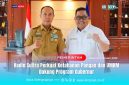 Gubernur Sulawesi Tenggara, Andi Sumangerukka bersama Ketua Kadin Sultra, Anton Timbang, menunjukkan komitmen sinergi memperkuat ketahanan pangan dan pemberdayaan UMKM melalui dukungan terhadap program prioritas pemerintah daerah Provinsi Sultra.