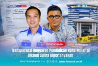 Ketua DPD PPWI Sultra, La Songo bersama Sekretaris DPD PPWI Sultra, Karmin melayangkan surat klarifikasi kepada Dinas Pendidikan dan Kebudayaan (Dikbud) Sultra mendesak Keterbukaan Informasi Publik (KIP) pengelolaan anggaran pendidikan senilai Rp40 Miliar, mendorong transparansi dan akuntabilitas penggunaan dana publik. Foto: Istimewa.